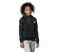 Under Armour Boys' Rival Fleece ABC Camo Hoodie , Black (001)/White , Youth Large
