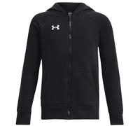 UNDER ARMOUR Rival Fleece Kapuzenjacke Jungen 001 - black/white XS (122-127 cm)