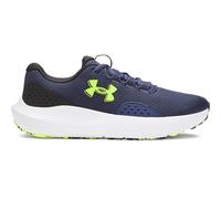 Under Armour Charged Surge 4 Herren-Sneaker, 404, gewaschenes Marineblau/Schwarz/Warnschutzgelb (Washed Navy/Black/High Vis Yellow), Größe 44