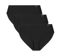 Under Armour Pure Stretch 3-Pack No Show Bikini Slips S schwarz
