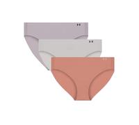 Under Armour Damen-Bikiniunterwäsche, 3er-Pack, reine Stretch-Bikiniunterwäsche, ganztägiger Komfort und ultraweiche Passform, Canyon Pink, XL