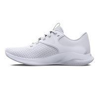 Under Armour Damen Charged Aurora 2 Crosstrainer, (100) Weiß/Weiß/Metallic, warmes Silber, 37.5 EU