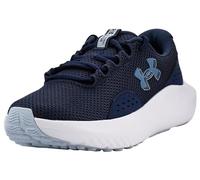 Under Armour Damen Charged Surge 4, leichte und atmungsaktive Laufschuhe, gepolsterte Joggingschuhe für langen Komfort,Washed Navy / Blue Calm / Metallic Blue Calm,37.5