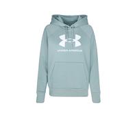 UNDER ARMOUR Damen Hoodie UA Rival Fleece Big Logo petrol | L