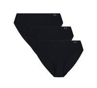 Under Armour Pure Stretch 3-Pack No Show Bikini Slips S schwarz