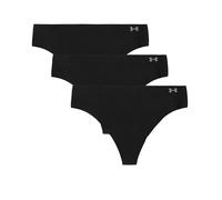 Under Armour Damen Pure Stretch Tanga 3er-Pack, Schwarz - Kern, S