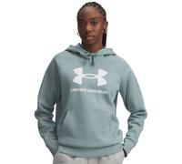 Under Armour Damen Hoodie UA Rival Fleece Big Logo petrol Größe S