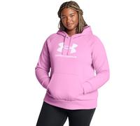 Under Armour Damen Rival Fleece Big Logo Hoodie, (638) Stellar Pink/Weiß, XS