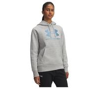 Under Armour Damen Rival Fleece Shimmer Hoodie, Mod Gray Light Heather/Iriscent, XL