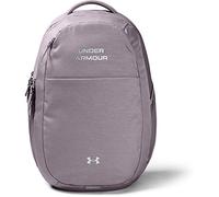 Under Armour Damen Rucksack Hustle Signature Rucksack, Slate Purple/Metallic Silver (585), OSFA, 1355696-585