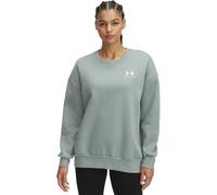 UNDER ARMOUR Damen Sweatshirt ESSENTIAL FLC OS CREW (1379475) M SILICA GREEN 350