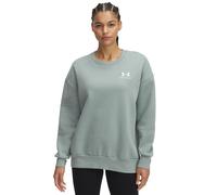 UNDER ARMOUR Damen Sweatshirt ESSENTIAL FLC OS CREW M SILICA GREEN 350