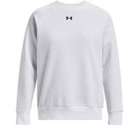 Under Armour Damen UA Rival Fleece Crew Sweatshirt, Weiß/Schwarz, XL