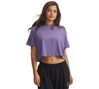 Under Armour Damen T-Shirt Rival Boxy Tee Solid 6011064-520 XL Purple Luxe / White