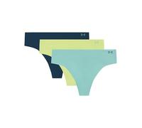 Under Armour Damen Tanga-Slips im 3er-Pack - Pure Stretch, unsichtbar, nahtlos, Keine Abdrücke, Ultraleicht, ganztägiger, Blue Haze, S