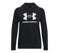 Under Armour Hoodie Rival Fleece Big Logo Damen Schwarz/Weiß L
