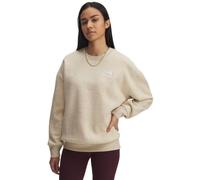 Under Armour ESSENTIAL FLC OS CREW Damen Sweatshirt, beige, größe XS