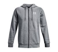 UNDER ARMOUR Essential Fleece Kapuzenjacke Herren 012 - pitch gray medium heather/white XS