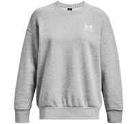 UNDER ARMOUR Essential OverSized Fleece Shirt Damen 012 - mod gray light heather/white M