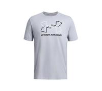 T-Shirt UNDER ARMOUR "UA GL FOUNDATION UPDATE SS", Herren, Gr. 4XL, grau, Single Jersey, Obermaterial: 60% Baumwolle, 40% Polyester, unifarben, normal, Rundhals, eng eingefasste Kante, Shirts T-Shirt,
