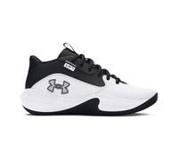 Under Armour GS Lockdown 7 Basketballschuhe Kinder 004 - black/black/metallic silver 38.5 für Kinder, weiß, Größe 38 EU