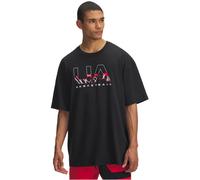 UNDER ARMOUR HeavyWeight Hoops Branded T-Shirt Herren 001 - black/white S