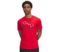 Under Armour Herre GL Foundation Update Kurzarmshirt, schnelltrocknendes Sportshirt, kurzärmliges und Komfortables Funktionsshirt mit Loser Passform,Red/White/Black,LG