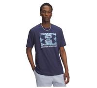 Under Armour Herren Kurzarmshirt ABC Camouflage Boxed Logo – leicht – Washed Navy/Blue Calm, SM
