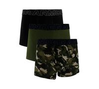 Under Armour Herren UA Performance Cotton 7,6 cm 3er-Pack bedruckte Boxerjock® Unterwäsche, Marine OD Green / Marine OD Green HTR / Black, L