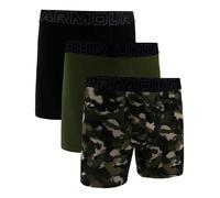 Under Armour Herren Boxer Shorts Under Armour Perf Cotton Nov 6in 3Pack Green XL