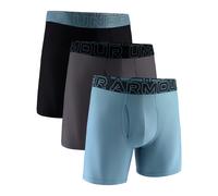 Under Armour Herren Boxer Shorts Under Armour Perf Tech Mesh Solid 6in 3Pack Blue L