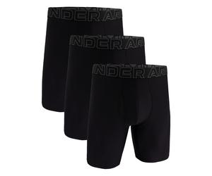 Under Armour Herren Boxer Shorts Under Armour Perf Tech Solid 9in 3Pack Black L