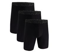 Under Armour Herren Boxershorts – Performance Tech Long Boxer, 3er-Pack, Stretch, Schwarz XL