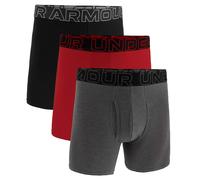 UNDER ARMOUR Herren Boxershorts, 3er Pack - Performance Cotton Boxer Briefs - Solid 6 in, Stretch, Baumwollmischung M Mehrfarbig