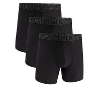 UNDER ARMOUR Herren Boxershorts, 3er Pack - Performance Tech Mesh Boxer Briefs Solid 6 in, Stretch, einfarbig M Schwarz