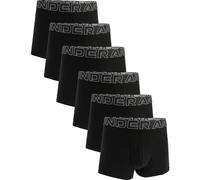 UNDER ARMOUR Herren Boxershorts, 6er Pack - Performance Cotton Trunks - Solid 3 in, Stretch, Baumwollmischung M Schwarz