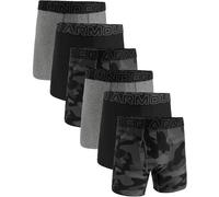 UNDER ARMOUR Herren Boxershorts, 6er Pack - Performance Tech Boxer Briefs - Novelty 6 in, Camouflage, Stretch 2XL Schwarz/Grau