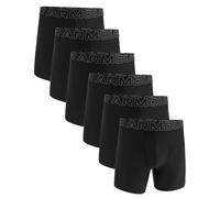UNDER ARMOUR Herren Boxershorts, 6er Pack - Performance Tech Boxer Briefs, Stretch, einfarbig Schwarz L