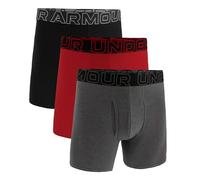 Under Armour Herren-Boxershorts, Baumwolle, 15,2 cm Innennaht, ganztägigen Komfort und ultraweich, 3er-Pack, Castlerock Heather - Core, XXX-Large