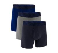 3er Pack UNDER ARMOUR Performance Cotton Solid 6" Boxershorts Herren 413 - midnight navy M