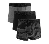 Under Armour Herren Boxershorts Performance Tech 3'' 3er Pack Print/Solid Camouflage Schwarz/Grau M
