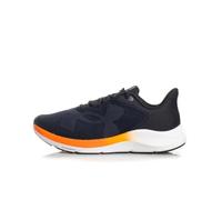 Under Armour Herren Charged Pursuit 4 Großes Logo, Jogging Schuhe mit Dämpfung, leichter & atmungsaktiver Herren Laufschuh, komfortable Sportschuhe für Männer,Black / Team Orange / Anthracite,43