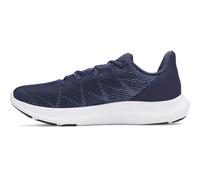 Under Armour Herren Charged Speed Swift, leichte Laufschuhe mit Mesh, Joggingschuhe mit robuster Gummisohle,Washed Navy / Black / High Vis Yellow,44