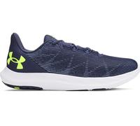 Under Armour Herren Charged Speed Swift, leichte Laufschuhe mit Mesh, Joggingschuhe mit robuster Gummisohle,Washed Navy / Black / High Vis Yellow,43