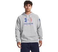 Under Armour Herren Freedom Big Flag Logo Hoodie, (011) Mod Gray Light Heather/Black, Small