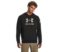 Under Armour Herren Freedom Big Flag Logo Hoodie Kapuzenpullover, (001) Black/Khaki Base, Small