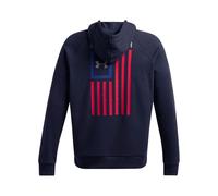 Under Armour Herren-Kapuzenpullover mit Freedom Flagge, (410) Midnight Navy/Steel, Large
