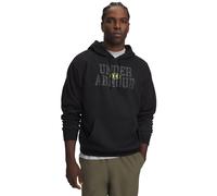Under Armour Herren Kapuzenpullover Rival Fleece Camo Fill 6017022-008 L Ultimate Black/Green Citrine