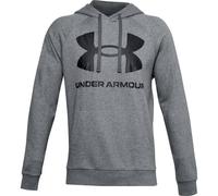 Under Armour Herren UA Rival Fleece Big Logo Hoodie Grau MD