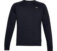 Under Armour Herren loser Passform bequemes und warmes Sweatshirt f r M nner, Black Onyx White, XXL EU Rival Fleece Crew